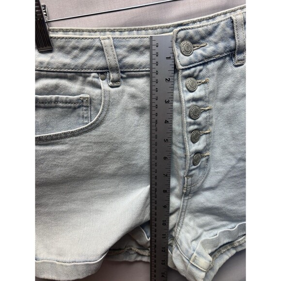 High Waisted Jean Shorts Lot Of 3 Mom Jeans Cuffed Button Front Size 9/10 - Picture 4 of 16